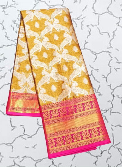 Ritika Soft Tissue Kanjivaram Silk wedding Saree Catalog